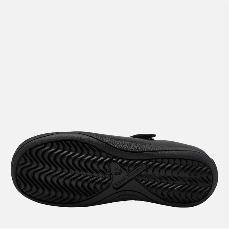 Hush Puppies Junior Girls Starmaker Bow Mary Jane Shoes Black