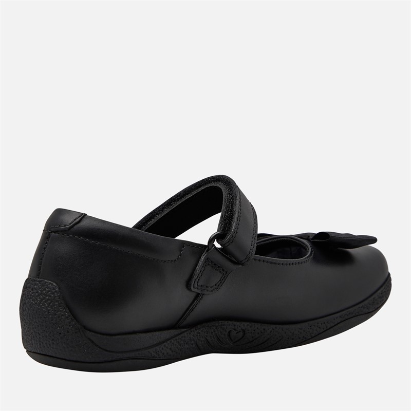 Hush Puppies Junior Girls Starmaker Bow Mary Jane Shoes Black