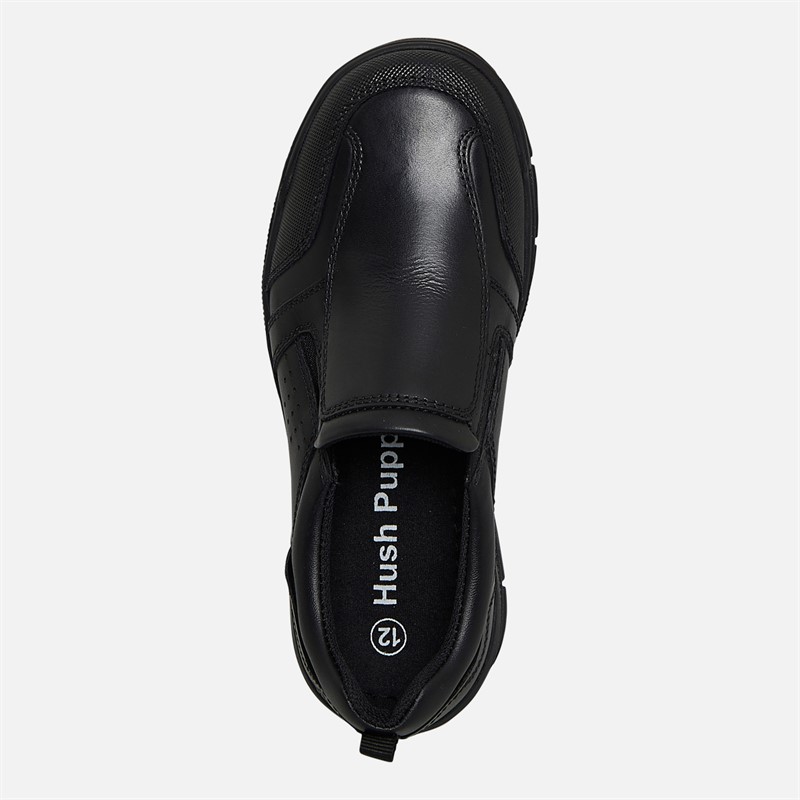Hush Puppies Junior Brazil Slip On Shoes Black