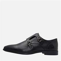 Hush Puppies Mens Ezra Double Monk Shoes Black