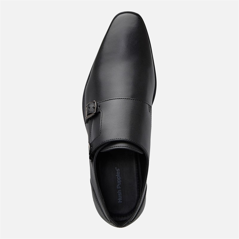 Hush Puppies Mens Ezra Double Monk Shoes Black