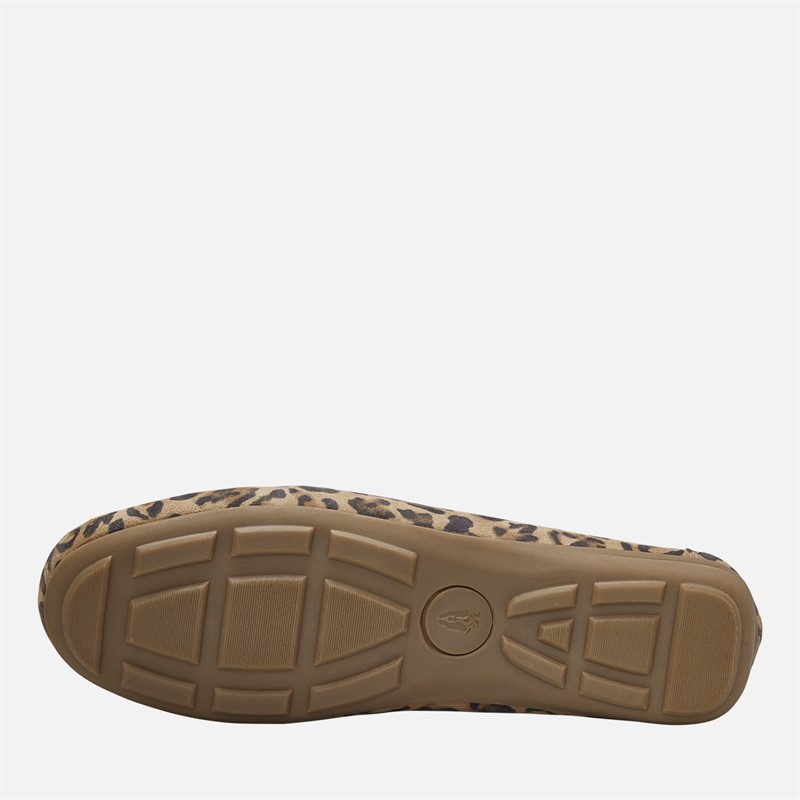 Hush Puppies Womens Margot Suede Loafers Leopard Print Suede