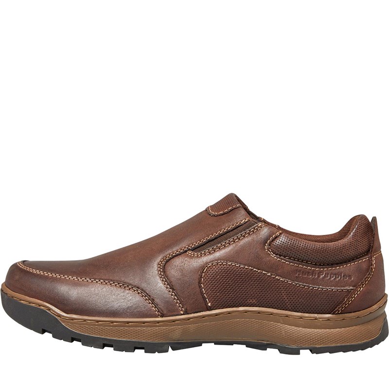 Hush puppies men's taylor slip on leather casual shoes online