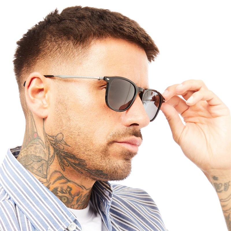 Buy Hugo Boss Mens Sunglasses Black Grey Pattern