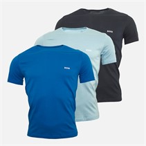 BOSS Mens Three Pack T-Shirts Blue/Blue/Black