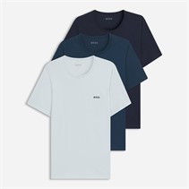 BOSS Heren Drie Pack T-shirts Blauw/Blauw/Blauw