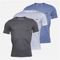 Hugo Boss Mens Three Pack T-Shirts White/Grey/Blue