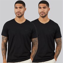 Hugo Boss Mens Comfort Two Pack T-Shirts Black
