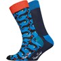 Happy Socks Mens Dog Two Pack Socks Multi