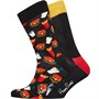 Happy Socks Herre Hamburger Sokker Sort