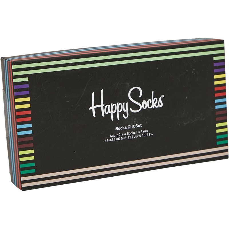 Buy Happy Socks Mens Three Pack Socks With Gift Box Multi