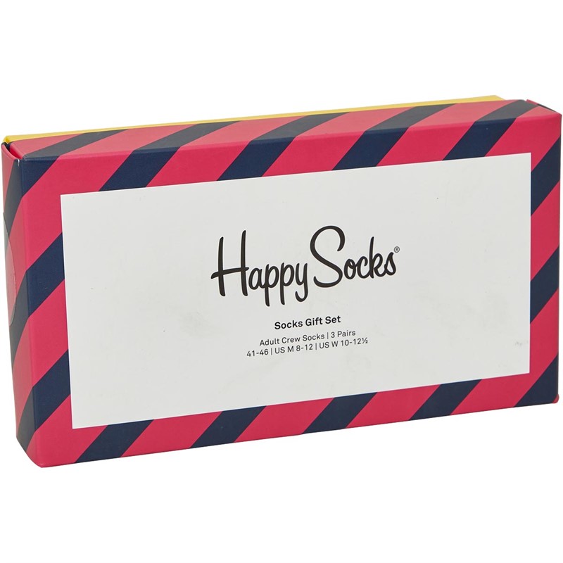 Buy Happy Socks Mens Three Pack Socks With Gift Box Multi