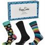 Happy Socks Mens Three Pack Socks With Gift Box Multi