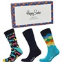 Happy Socks Mens Three Pack Socks With Gift Box Multi