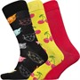 Happy Socks Mens Waterfall Three Pack Socks Multi