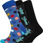 Happy Socks Mens Waterfall Three Pack Socks Multi