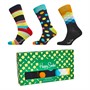 Happy Socks Mens Three Pack Socks With Gift Box Multi