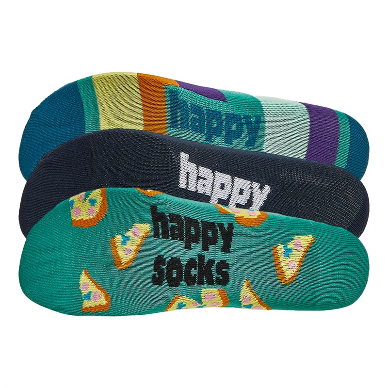 Happy Socks Mens Three Pack Waterfall Socks Multi