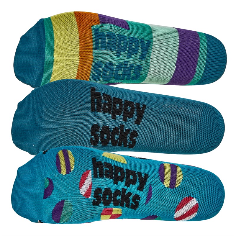 Happy Socks Mens Three Pack Waterfall Socks Multi