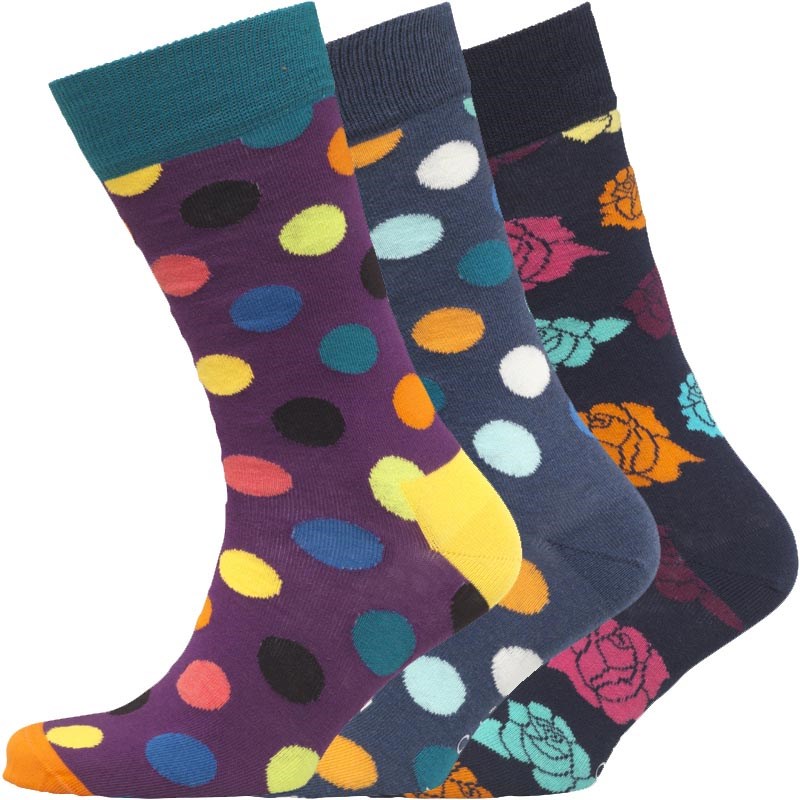 happy socks three pack