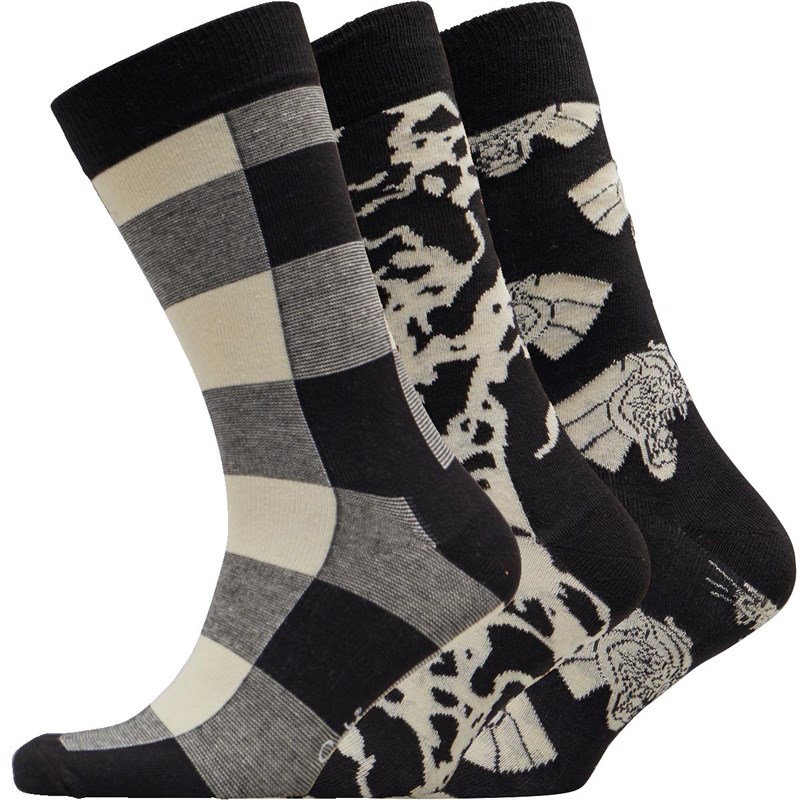 Buy Happy Socks Mens Three Pack Socks Multi