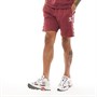 Hummel Mens Chevron Sweat Shorts Burgundy
