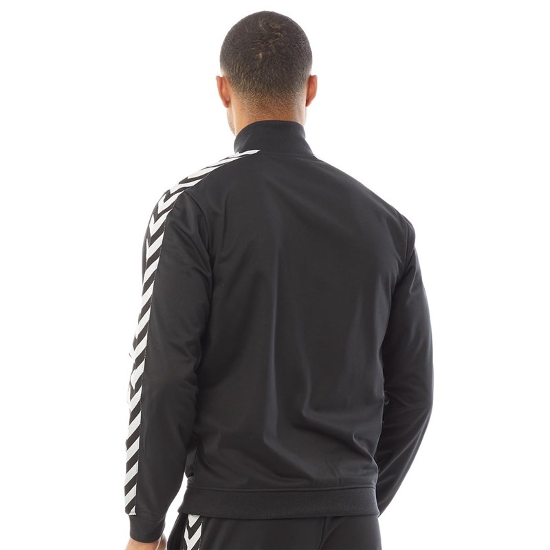 Hummel Mens Chevron Poly Track Top Black