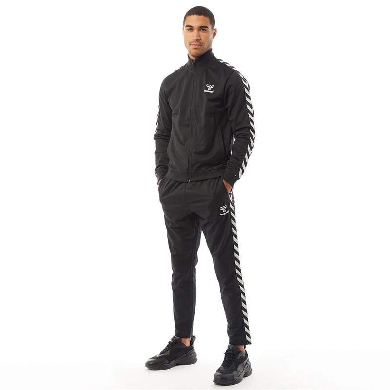 Hummel Mens Chevron Poly Track Top Black