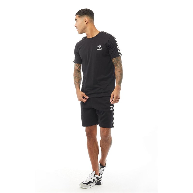 Hummel Herrer Chevron T-Shirt Sort