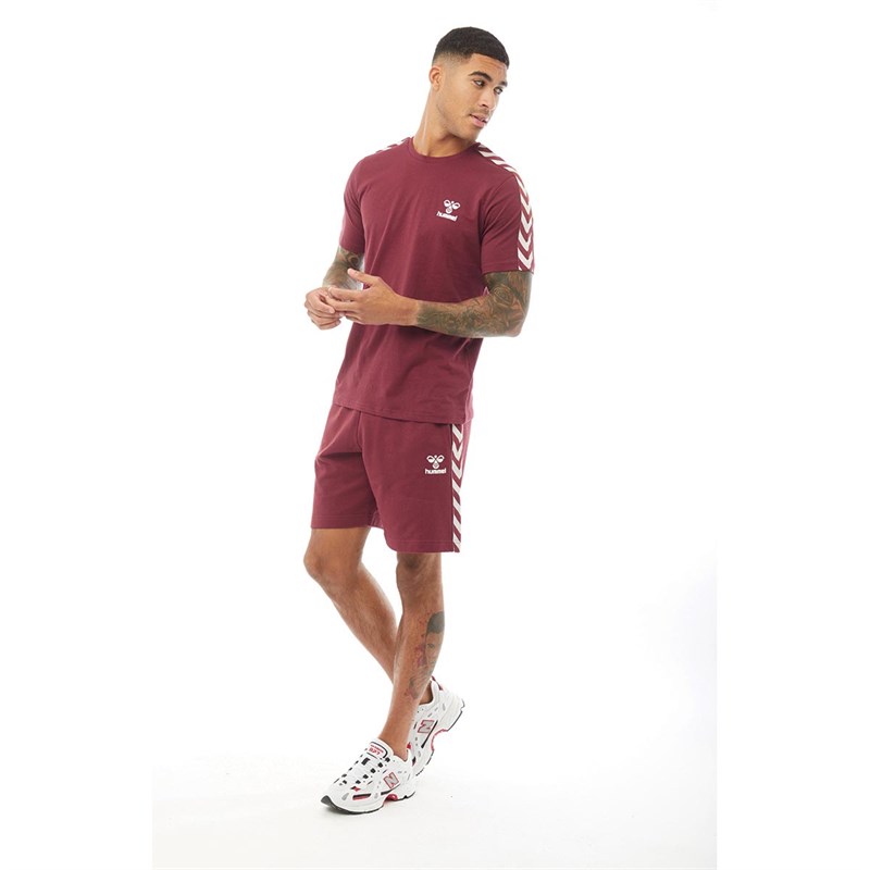 Hummel Herren Chevron T-Shirt Rot