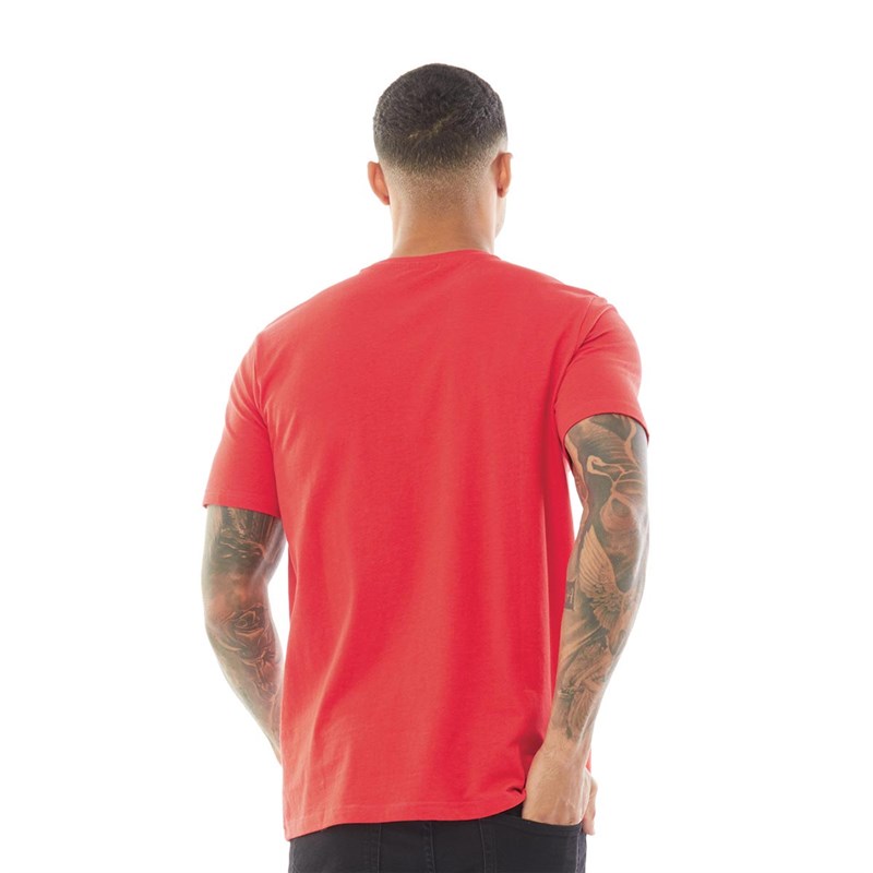 Hummel Mens Bee Logo T-Shirt Scarlet