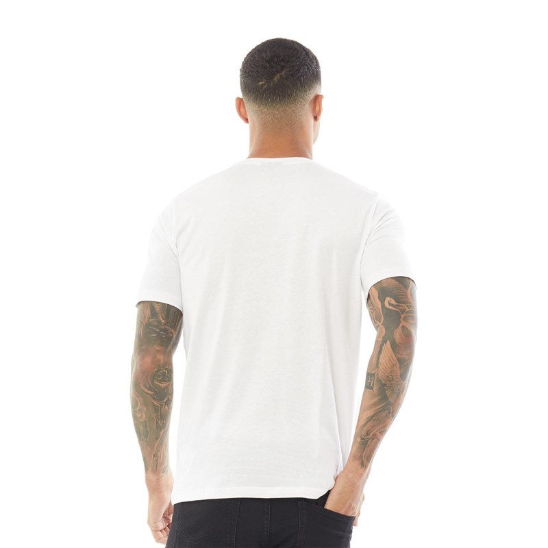 Hummel Tee-Shirt Bee Logo Homme Blanc