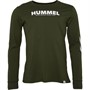Hummel Heren Legacy T-shirts met lange mouwen Middelgroen