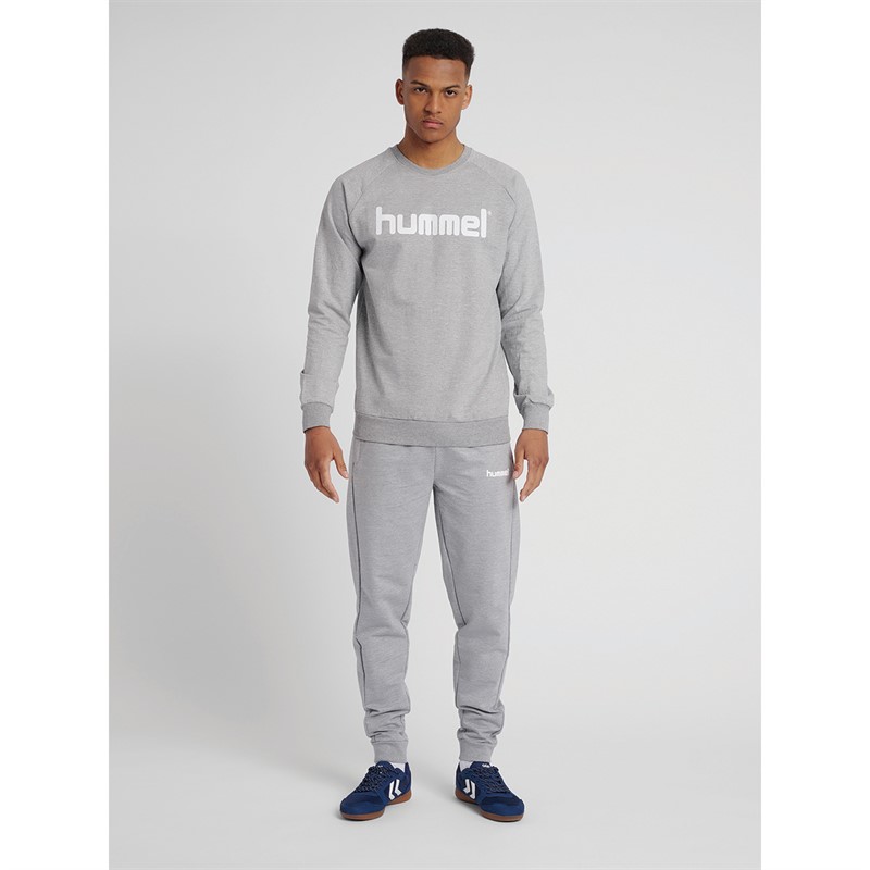 Hummel Herre Go Cotton Logo Sweatshirts Grå
