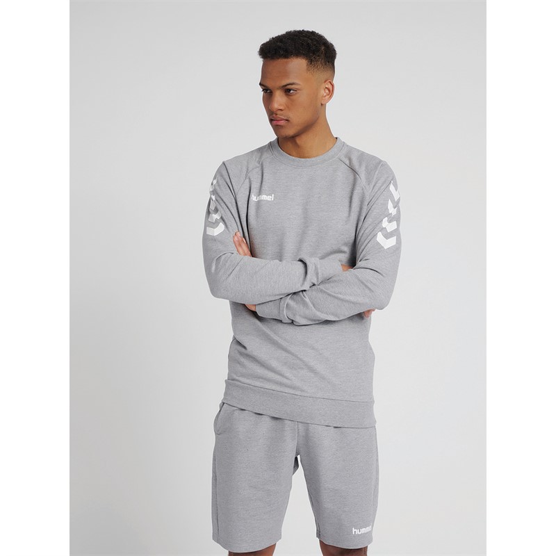 Hummel Herre Go Cotton Sweatshirts Grå
