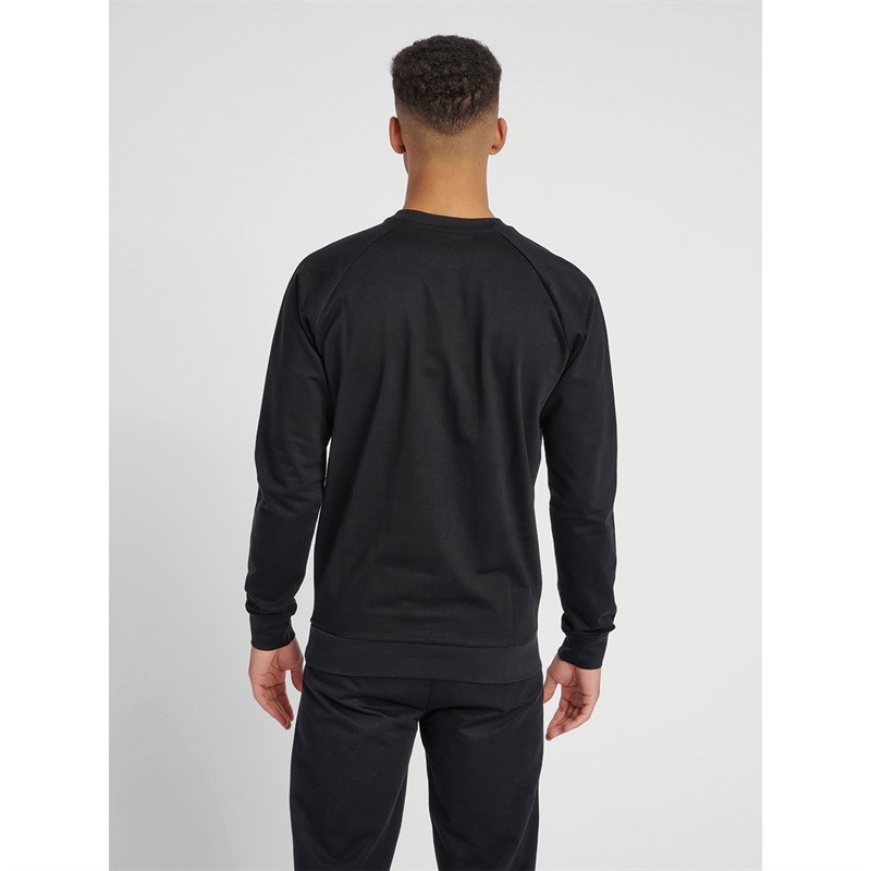 Hummel Herren Go Cotton Logo Sweatshirts Schwarz