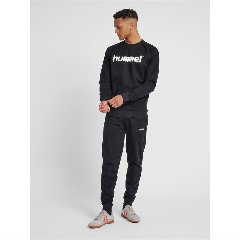 Hummel Herren Go Cotton Logo Sweatshirts Schwarz