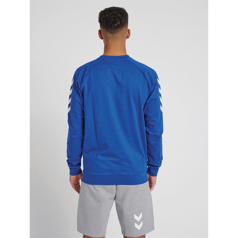 Hummel Herre Go Cotton Sweatshirts Blå