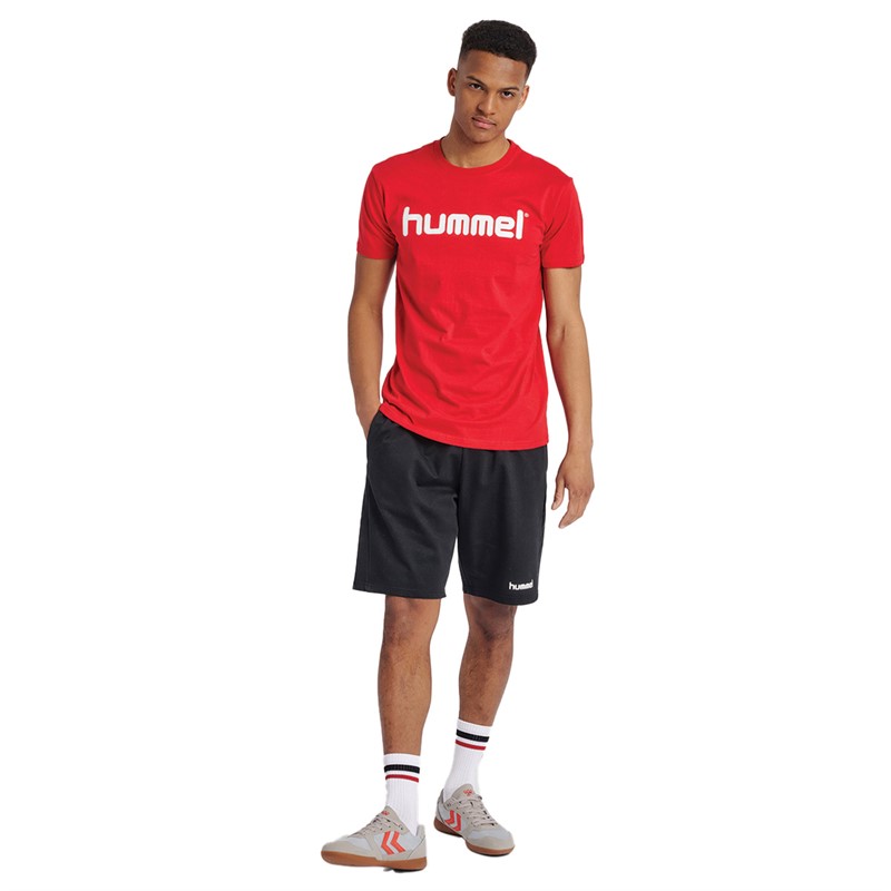 Hummel Herren Go Cotton Logo T-Shirts Rot
