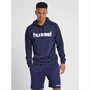 Hummel Herre Go Cotton Logo Hoodie Marineblå