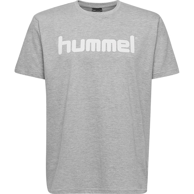 Hummel Kinder Cotton Logo T-Shirts Grau