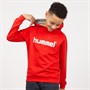 Hummel Sweats à Capuche Cotton Logo Garçon Rouge