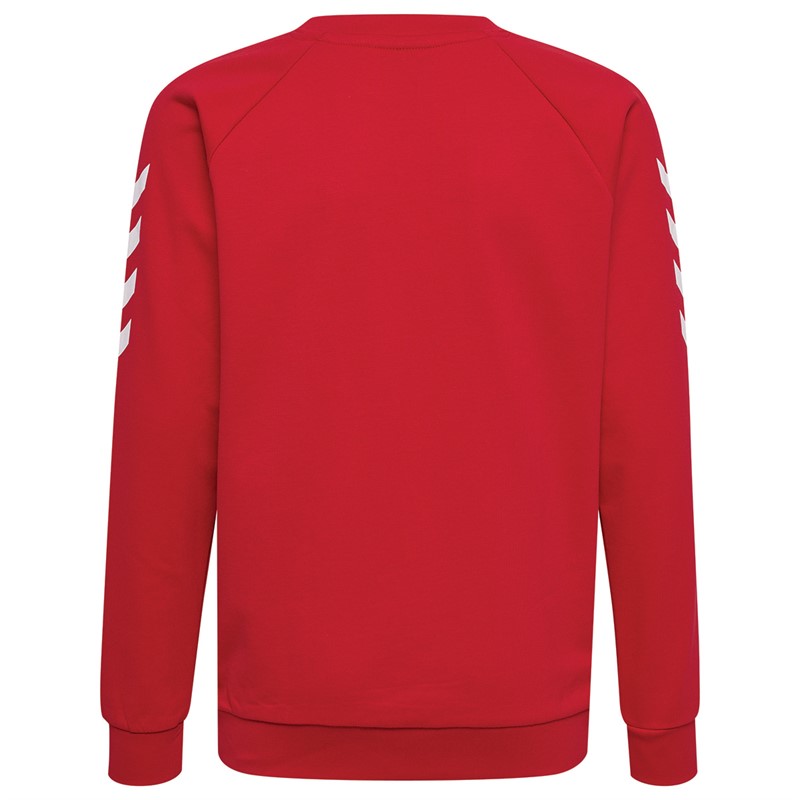 Hummel Kinder Chevron Cotton Sweatshirts Rot