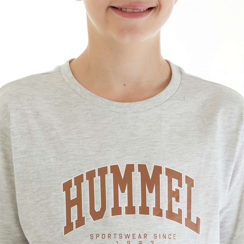 Hummel T-shirts Junior Garçon Hmlfast Pacquet Double Kalamata/Gris Mélange Clair