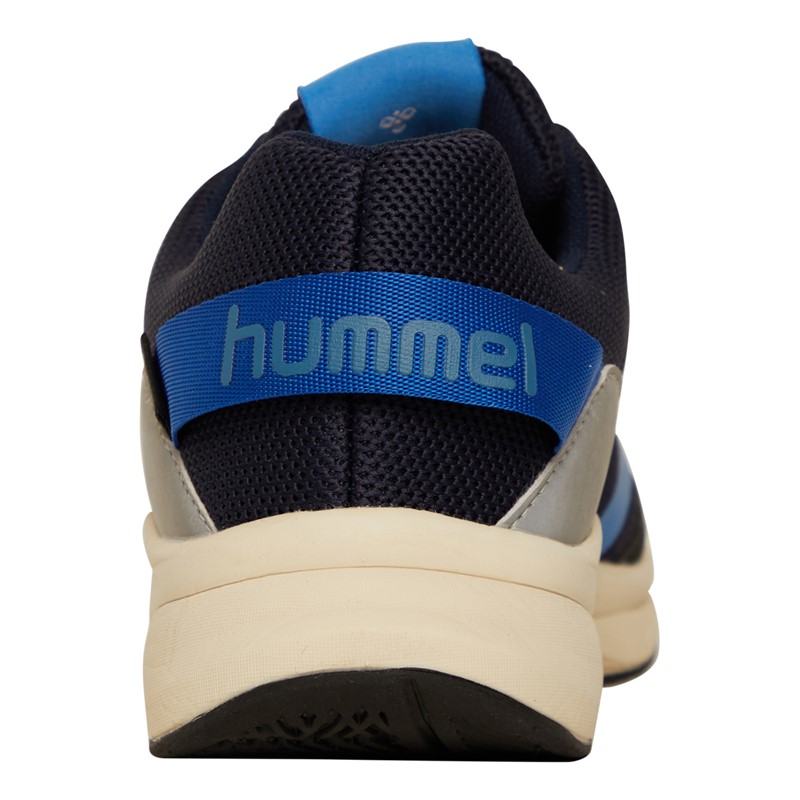 Hummel Basket Junior Garçon Reach 250 en Textile Recyclé Lacets Noir Iris