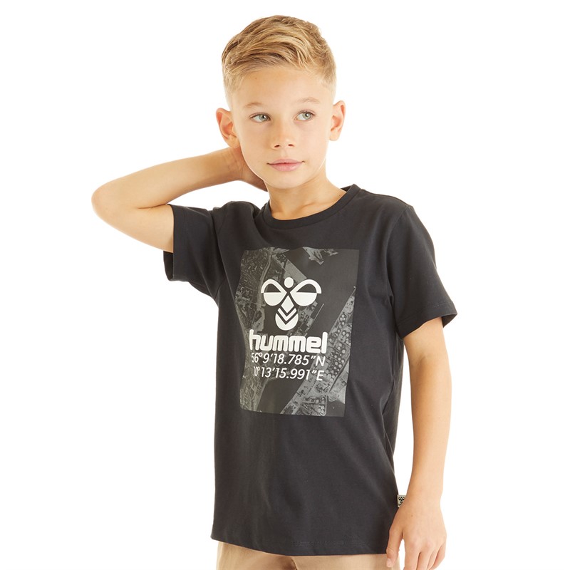 Hummel T-Shirt Junge Hmlsatellite Schwarz