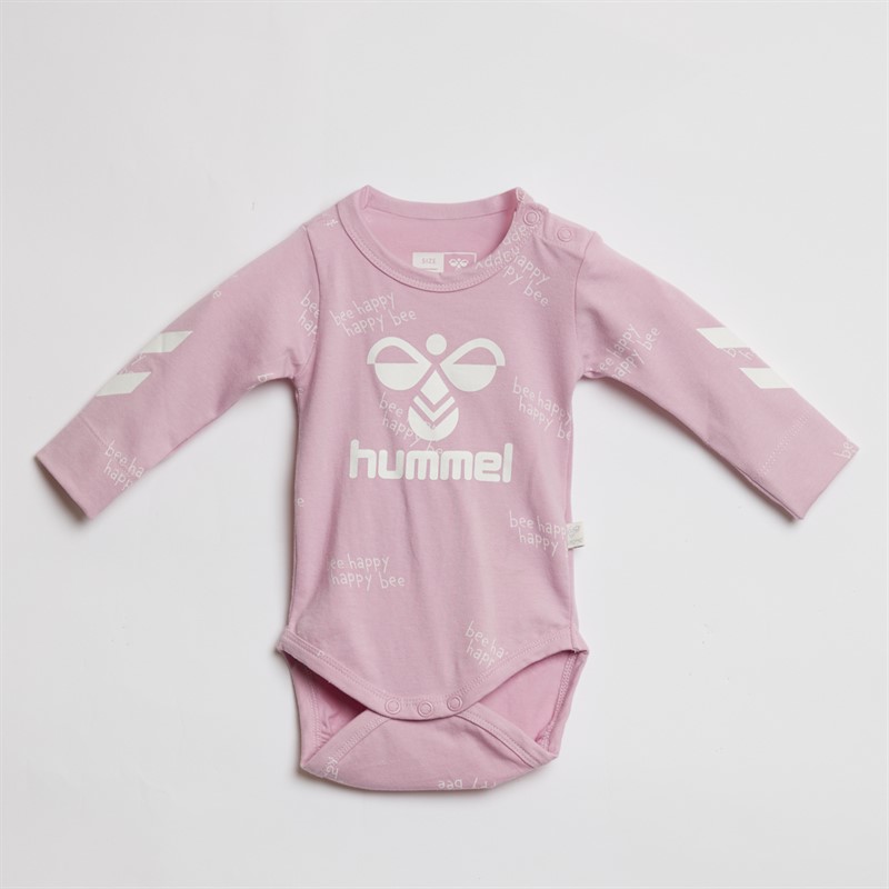 Hummel Spædbarnspige Hmlcalen Babygrow Mauve Mist