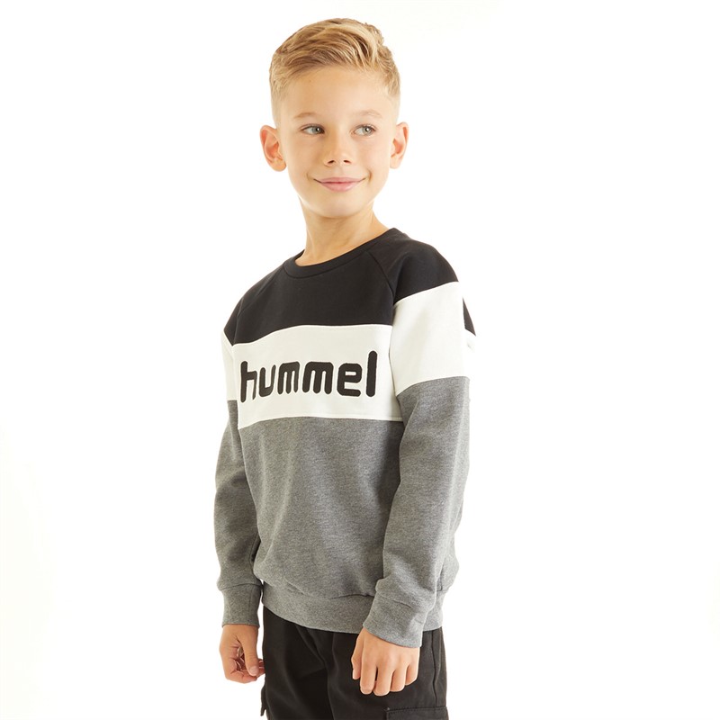 Hummel Chłopięce Hmlclaes Bluzy Sportowe Odcienie szarości