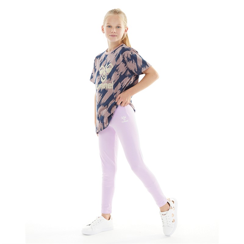 Hummel Junior Piger Hmlonze Leggings Orchid Bloom