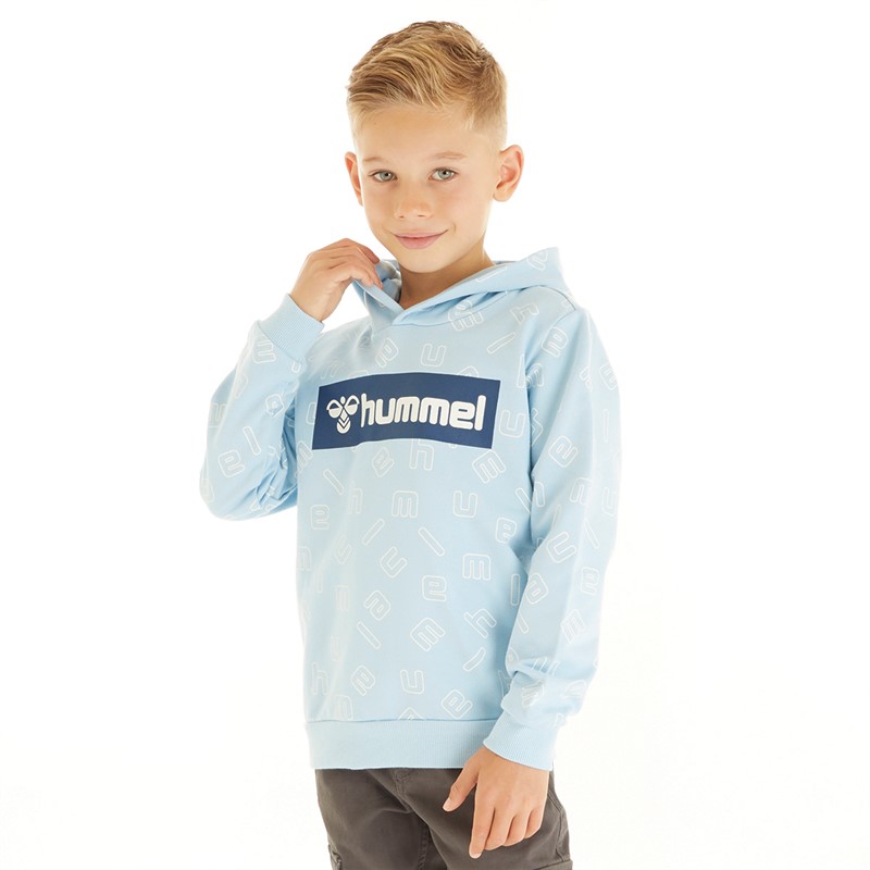 Hummel Chłopięce Hmlflow Bluzy z kapturami Niebieski